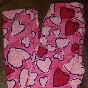 LuLaRoe Kids Valentines Leggings
